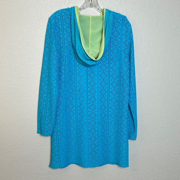 Title Nine Cutout Hooded Swim Beach Cover-Up - Picture 3 of 8